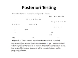 Posteriori Testing
 