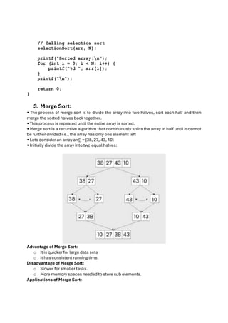 Guide to Searching and Sorting Algorithms in Data Structures | PDF