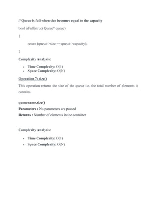 Stack and its operations, Queue and its operations | PDF