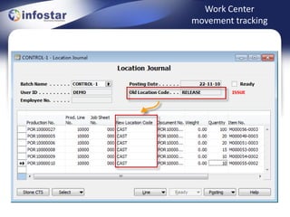Work Center
movement tracking
 
