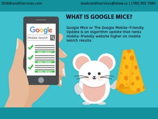 DSWBrandItServices.com dswbranditservices@shaw.ca | (780) 902 7989
 