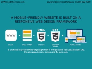 DSWBrandItServices.com dswbranditservices@shaw.ca | (780) 902 7989
 