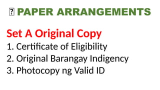 DSWD AICS Payout Powerpoint for benefactors | PPTX