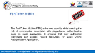 [DSWD] Orientation on the implementation of Basic Online Authentication ...