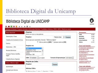 Biblioteca Digital da Unicamp
Pesquisa Escolar na Internet
 