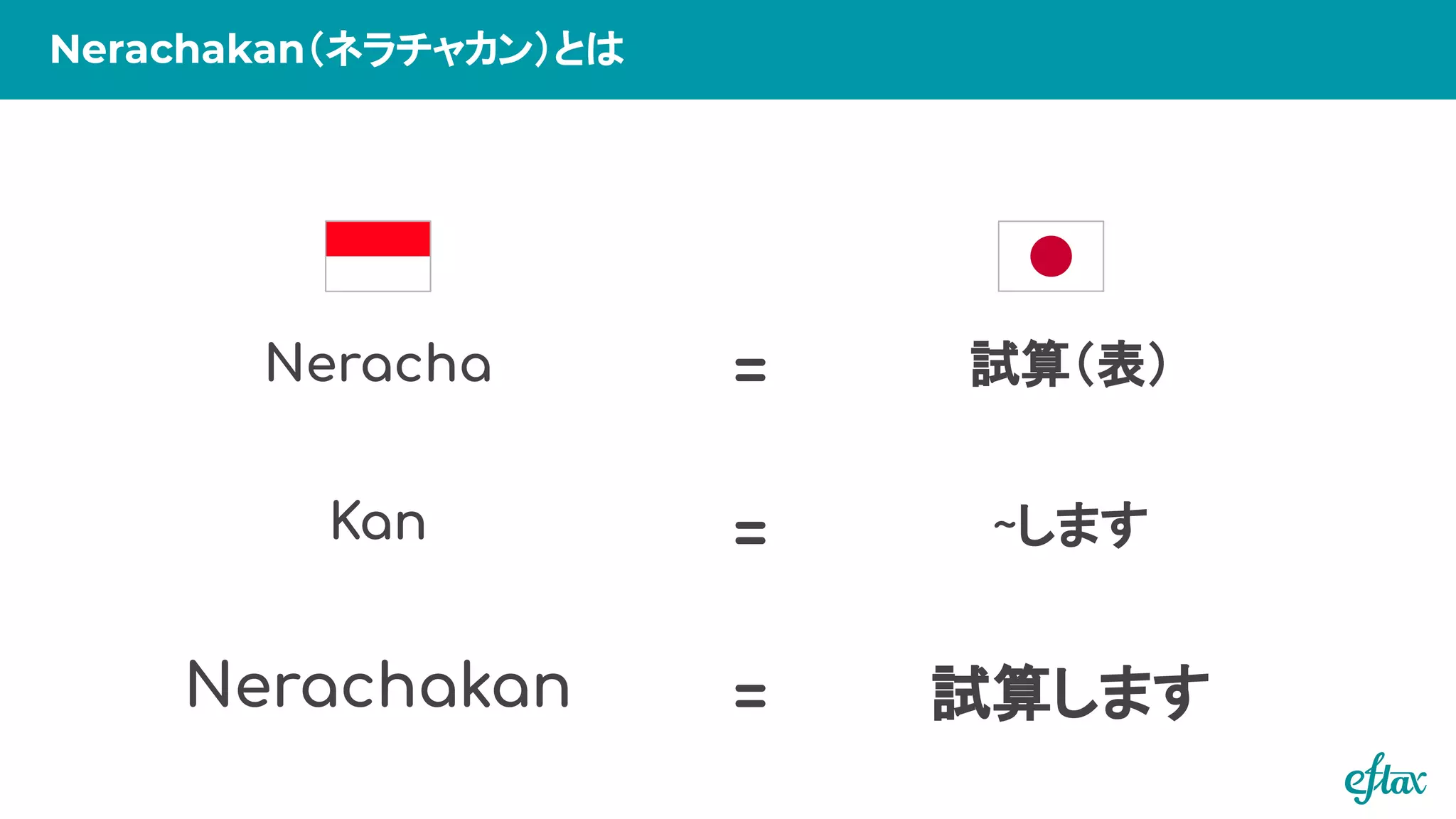 試算します
Nerachakan
Neracha
Kan
試算（表）
~します
=
=
=
Nerachakan（ネラチャカン）とは
 