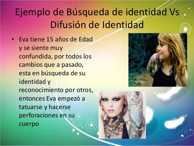 Erik Erikson Búsqueda de identidad vs difusión (Ejemplo)