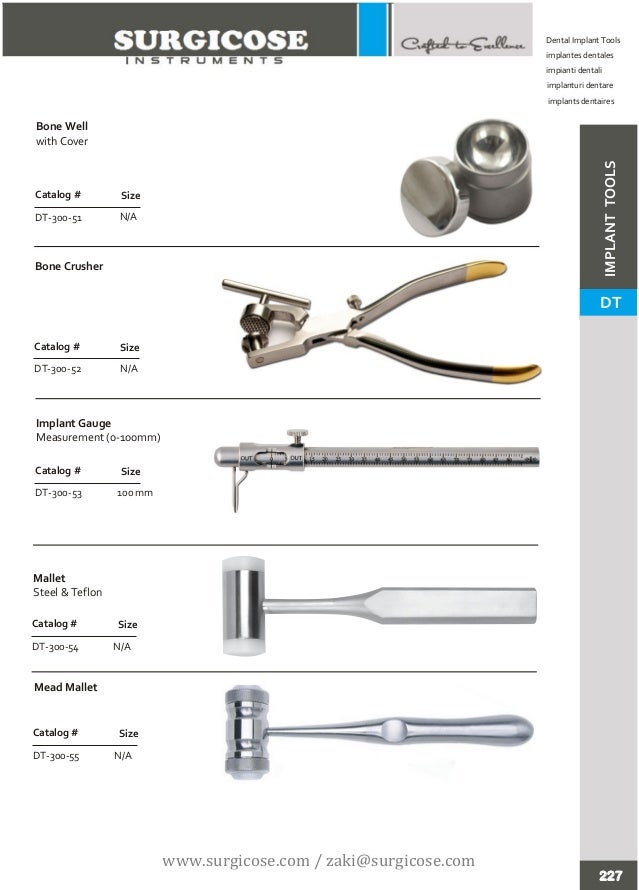 DENTAL IMPLANT INSTRUMENTS [SURGICOSE]