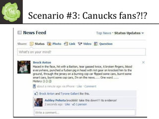 Scenario #3: Canucks fans?!? 