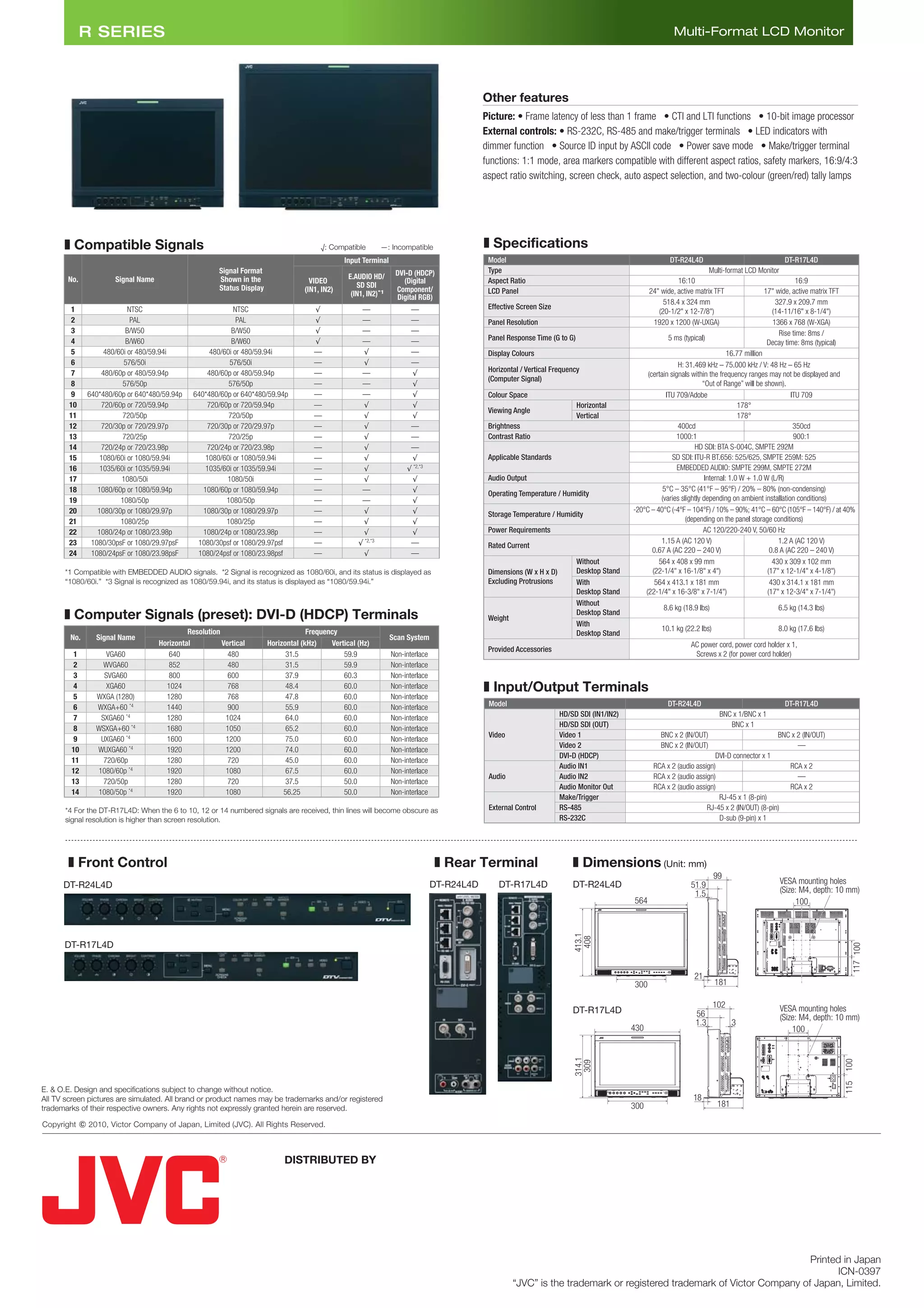 JVC DT-R24-L4D | PDF