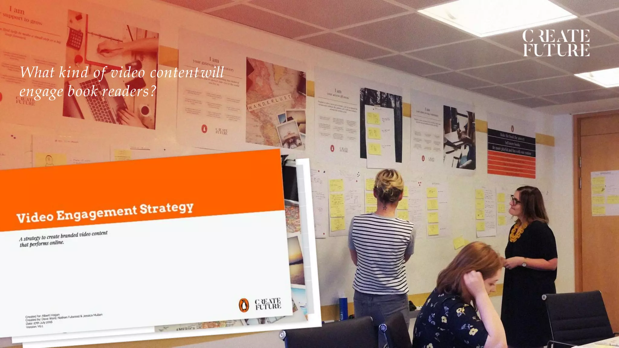 What kind of video contentwill
engage book readers?
 