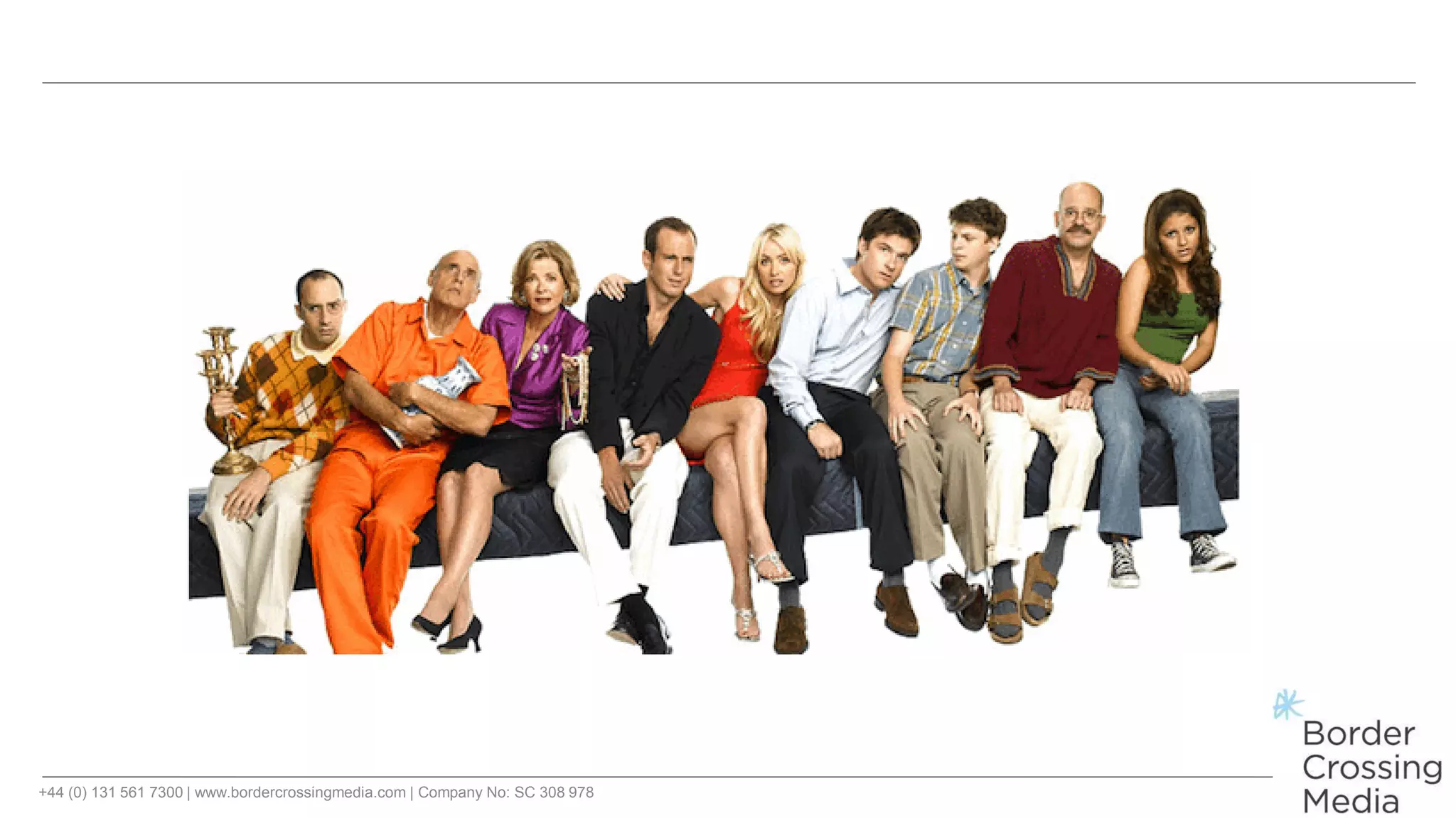 +44 (0) 131 561 7300 | www.bordercrossingmedia.com | Company No: SC 308 978
 