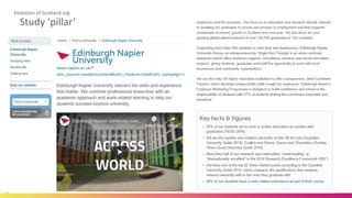 Study ‘pillar’
Evolution of Scotland.org
 