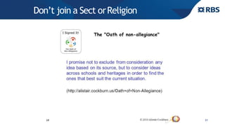 Don’t join a Sect orReligion
31
 