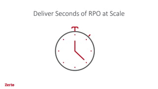 Deliver Seconds of RPO at Scale
 