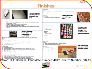 Analysis of Design BriefWood could come from softwoods as it grows quicker, thus replenishing trees cut downMetal could be recycledSo bread doesn’t go offWood could be recycledLid must not slam down in case of hand injuryi.e. round edgesBuffing machine + polish for finishKnives must be in protected casing in case of hand injuryNo sharp edgesMaterials must be environmentally friendlyBread must be kept airtightKnives must not blunt easilyAcrylicWhole unit must be of a compact sizeMust be easily cleanedSteelLid must not break offMust not dent easilyAcrylicFormerEach item of the product must be easily accessibleCad/ CamTo agree with specificationStrip heaterMild SteelSeal must not disintegrateAluminium IngotForgeUser RequirementsSafetySand CasterMust have chopping board for meat and breadEquipmentsustainabilityAluminiumMetal could be recycledSteelMust keep bread freshAcrylicUniversal Bread BinMaterialsWood could come from softwoods as it grows quicker, thus replenishing trees cut downPerformance RequirementsMust keep kitchen tidyHard or soft wood, i.e. pine or oakFinishes i.e. paint or varnishFormMust hold knivesMust hold a variety of breads and amountsFinishComponentsFunctionContemporary version of classic cottage bread binWood could be recycledResearchTo keep kitchen less clutteredi.e. have chopping board and knives, storage for condiments and bread bin areaTo be a universal bread binTo keep bread freshPicturesBodyBread boardKnivesHome storesHandlesInternetHome ownersFeetVarnished, polished, brush finish on metal, spray painti.e. Tesco, Homebase, e.t.c.Temporary fixings, such as wood screws, nuts and bolts and other fixings such as gluePage Number: 3