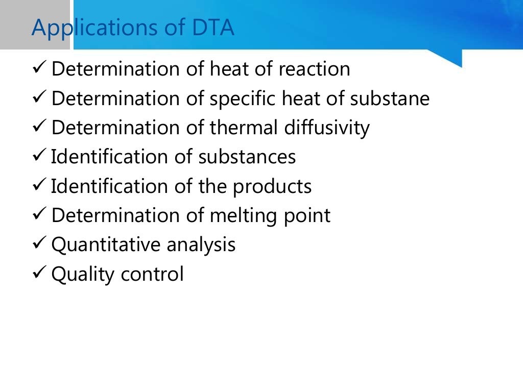 Differential Thermal Analysis