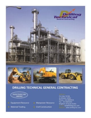 Drilling Technical General Contractng - Brochoure