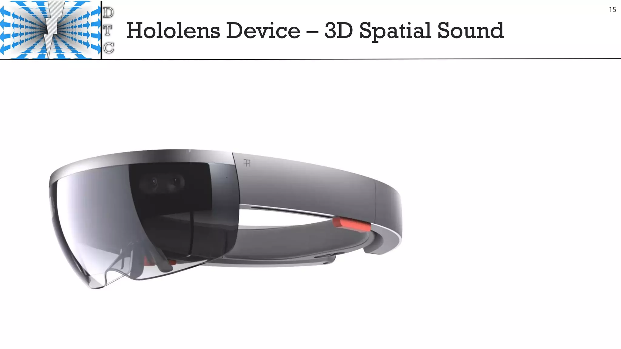 Hololens Device – 3D Spatial Sound
15
 