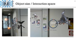 Object size / Interaction space
37
 
