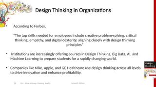 Design thinking basics and introduction. | PPTX
