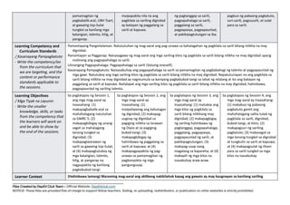 Grade 6 GMRC Lesson Plan on Self-Recognition and Dignity | DOCX
