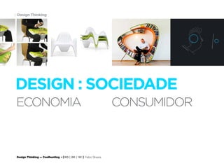 Design Thinking — Coolhunting • | IED | BR | SP | Fabio Silveira
Design Thinking9
DESIGN : SOCIEDADE
ECONOMIA	CONSUMIDOR
 