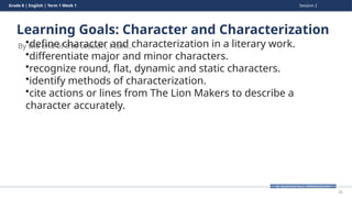 Analyzing Afro-Asian Prose: Character and Characterization in Grade 8 ...