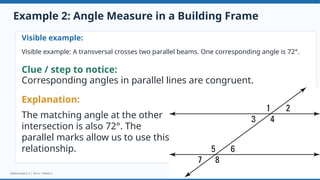 Transversal Example Math Understanding Angles Formed by Parallel Lines and Transversals in ...