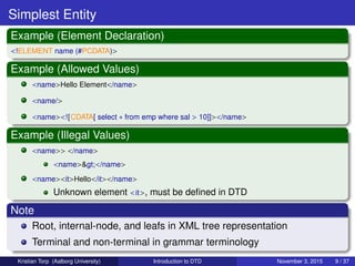 Introduction to DTD | PDF