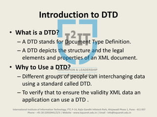 Document Type Definition (DTD) | PPT