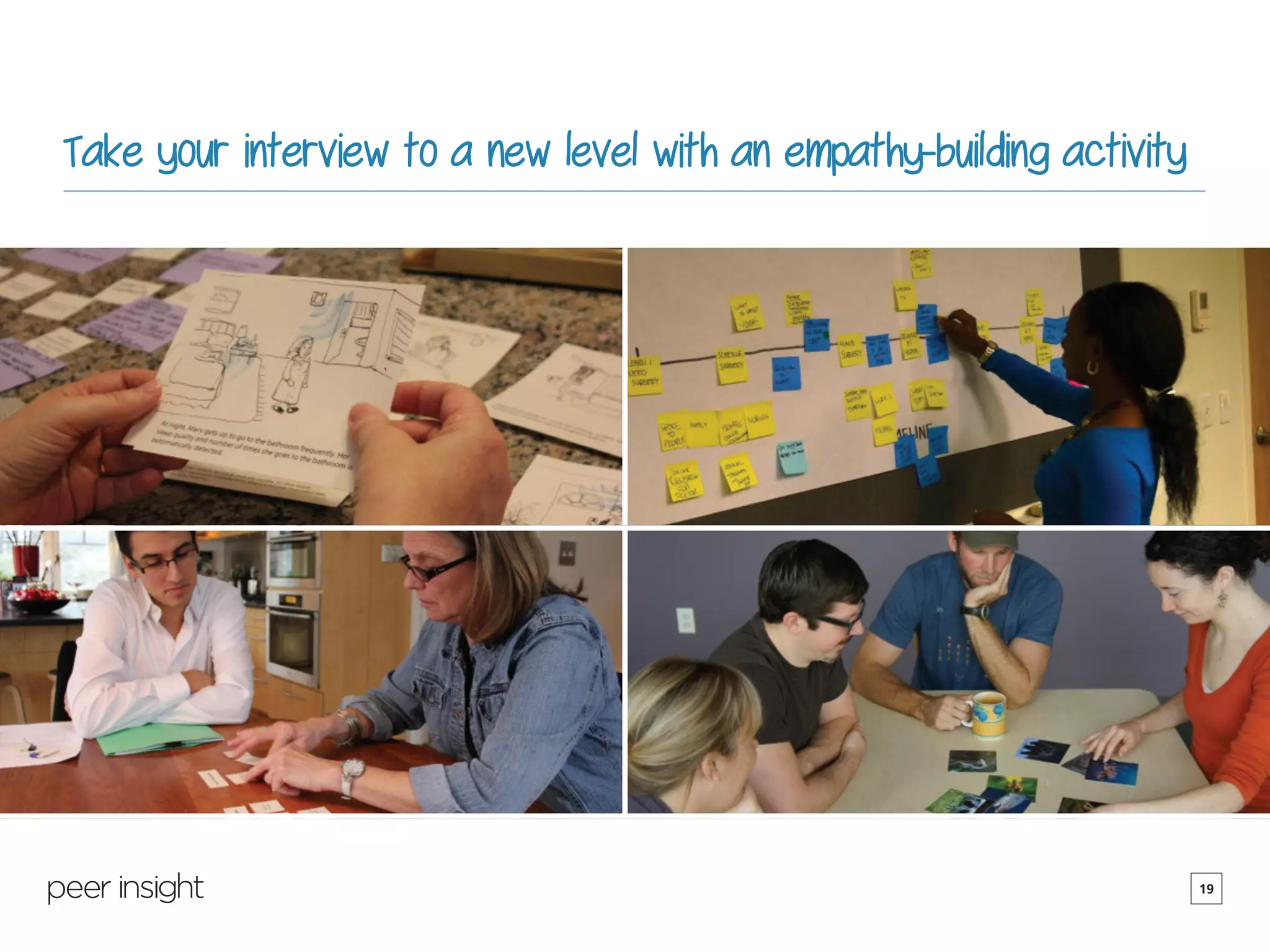 19
Take your interview to a new level with an empathy-building activity
 