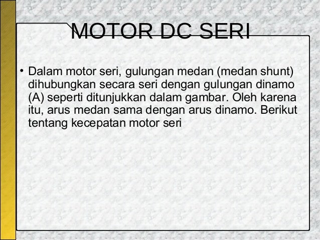 Motor Dc