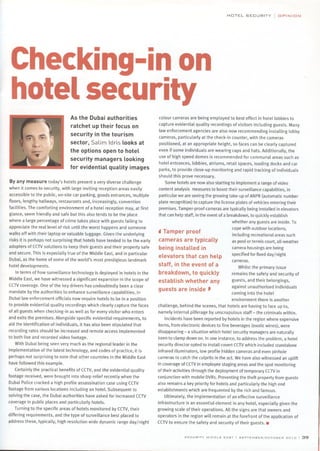 Challenges for hotel security 