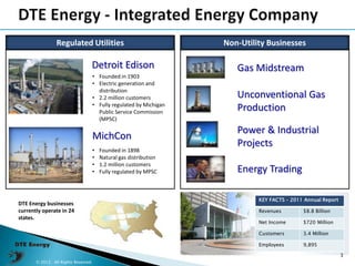 Regulated Utilities                              Non-Utility Businesses

                                  Detroit Edison ...