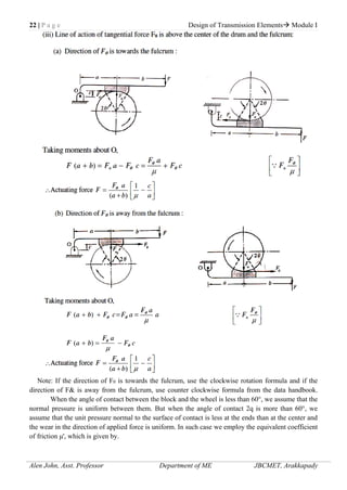 Design of transmission elements | PDF