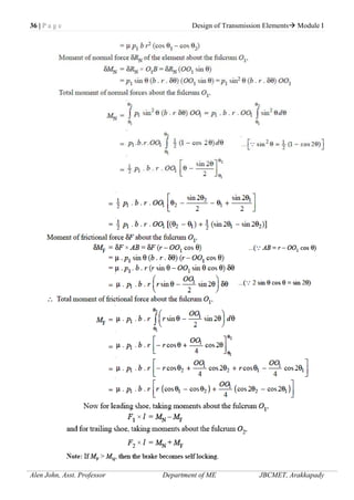 Design of transmission elements | PDF