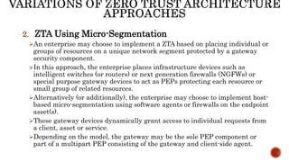 ZERO TRUST ARCHITECTURE - DIGITAL TRUST FRAMEWORK | PPTX