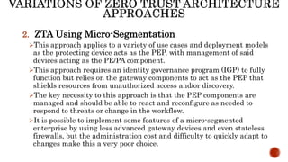 ZERO TRUST ARCHITECTURE - DIGITAL TRUST FRAMEWORK | PPTX
