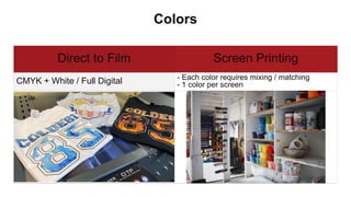 DTF vs Screen Printing - Direct to Film Printing Comparison | PPTX