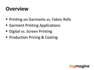 Direct to Garment Printing | PPTX