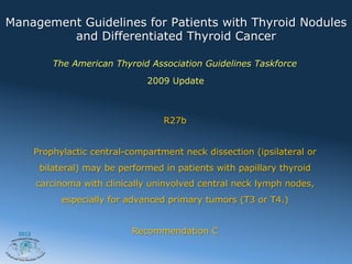 Thyroid cancer treatment of the neck by A. Shaha | PDF