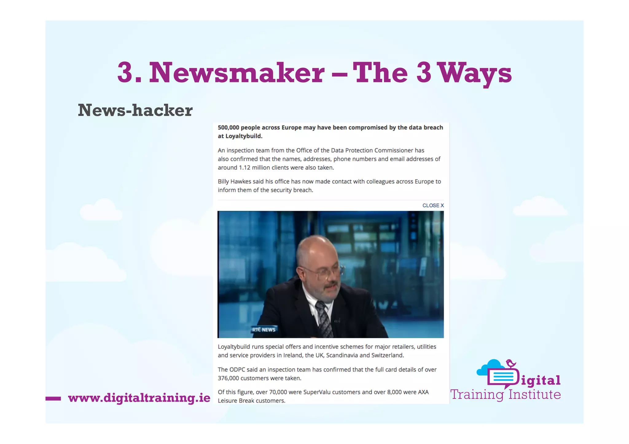 3. Newsmaker – The 3 Ways
News-hacker

 