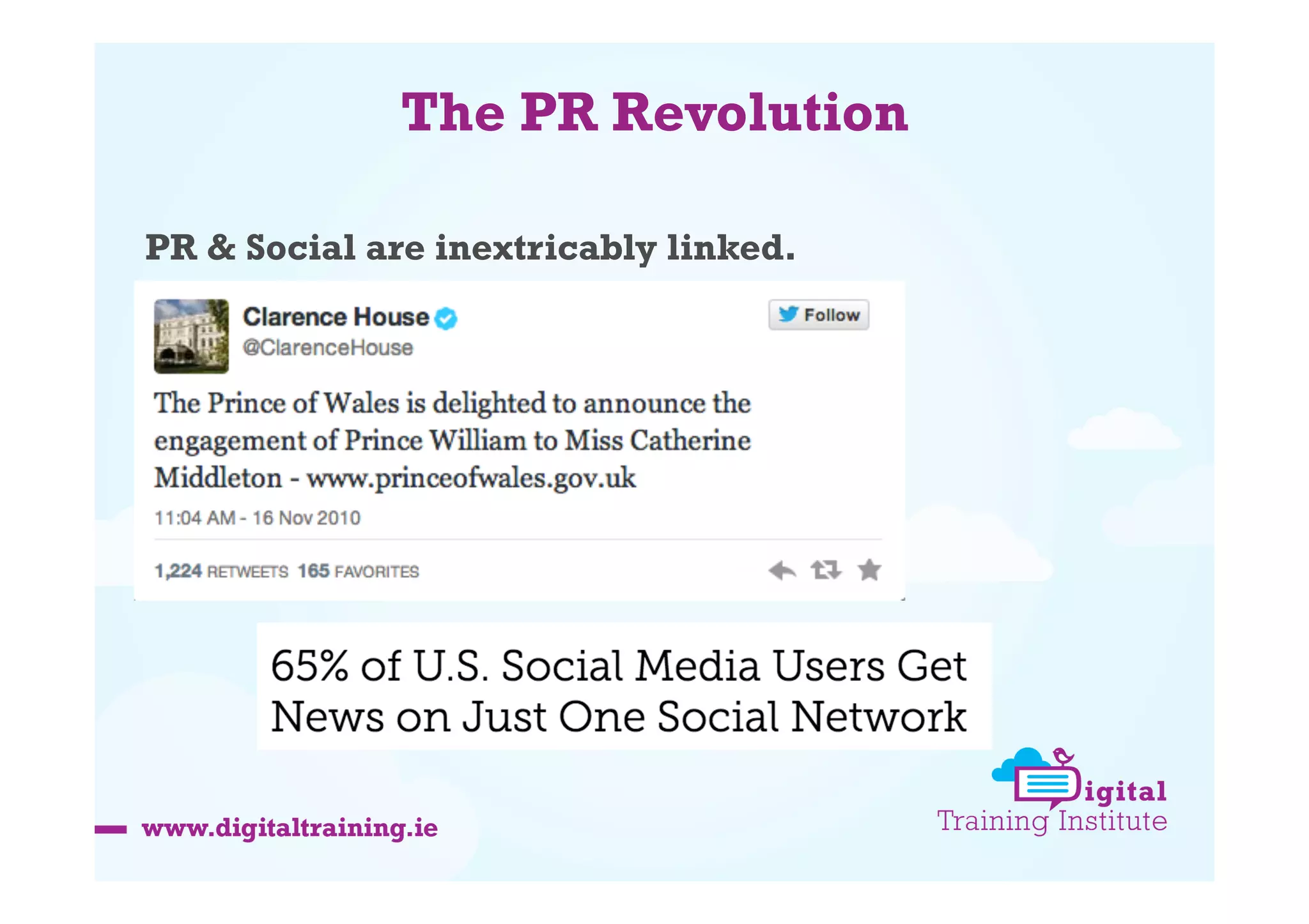 The PR Revolution
PR & Social are inextricably linked.

 