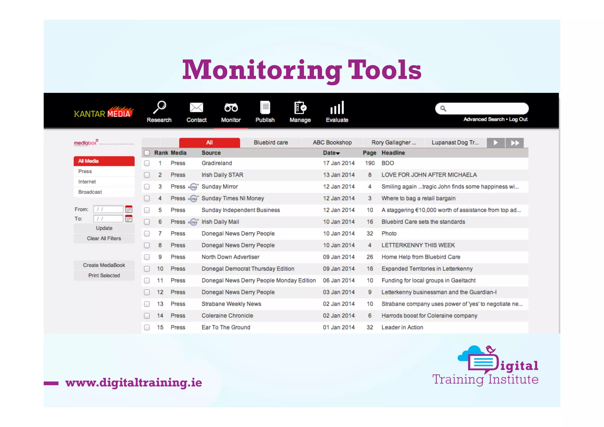 Monitoring Tools

 