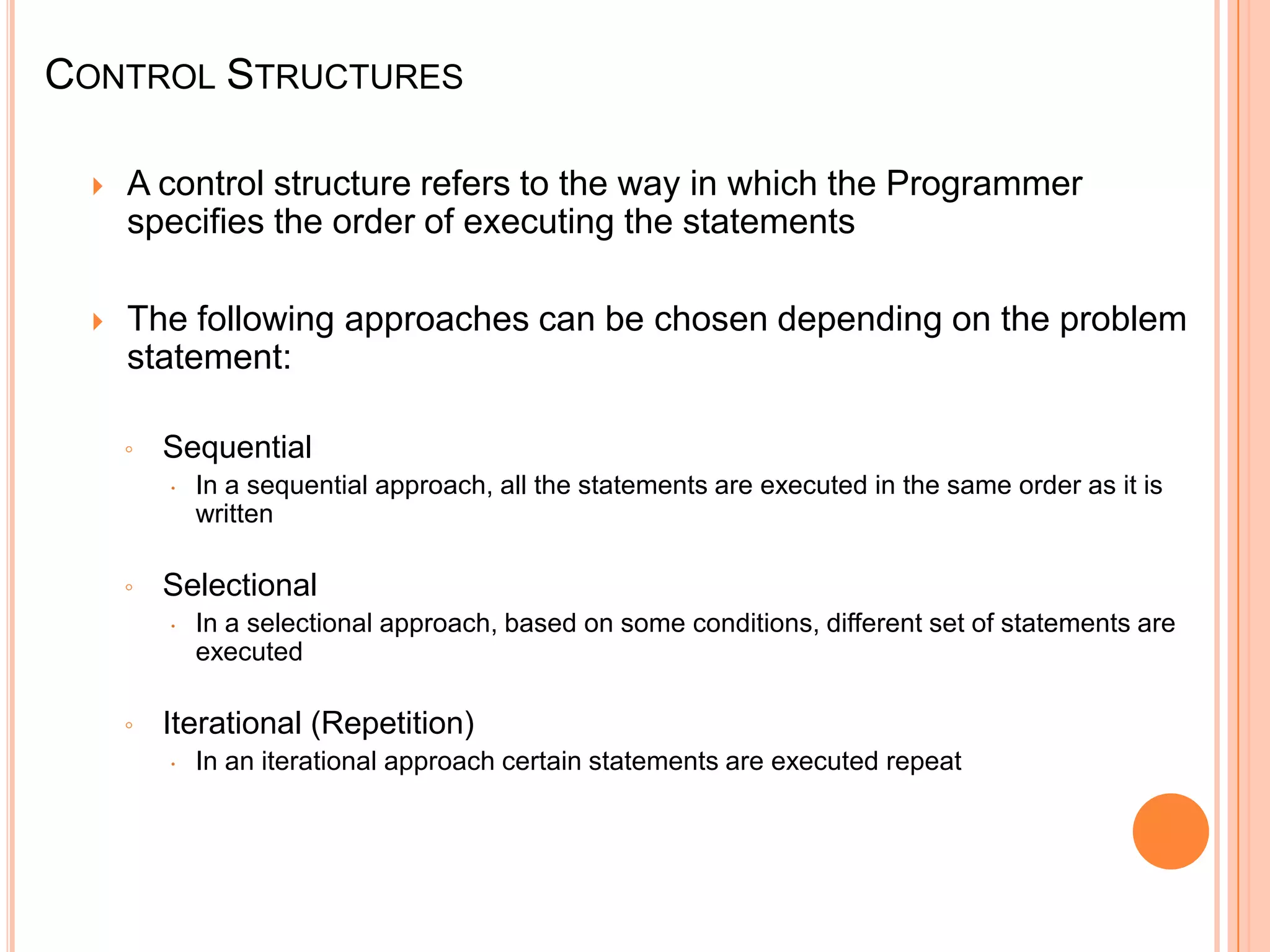 Dti2143 chap 4 control structures aka_selection | PPT