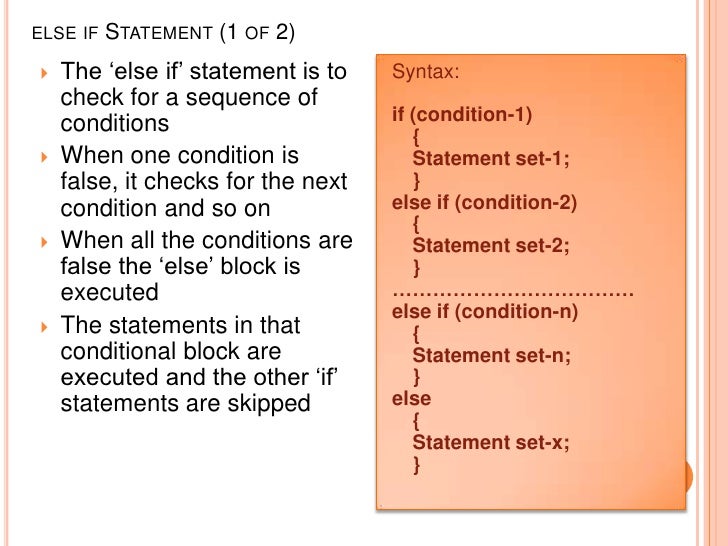Dti2143 chap 4 control structures aka_selection
