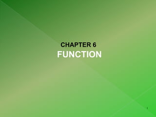 CHAPTER 6 FUNCTION 1 