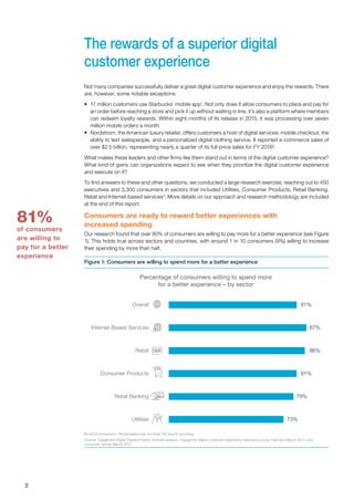 2
The rewards of a superior digital
customer experience
Not many companies successfully deliver a great digital customer e...