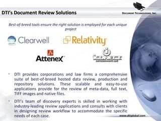 DTI Overview Presentation 2010 | PPT